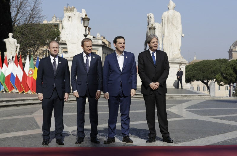 Σύνοδο Κορυφής: Οι ηγέτες της ΕΕ υπέγραψαν τη Διακήρυξη (εικόνες)